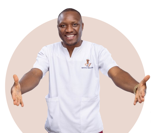 A Revive Wellness practitioner welcoming clients